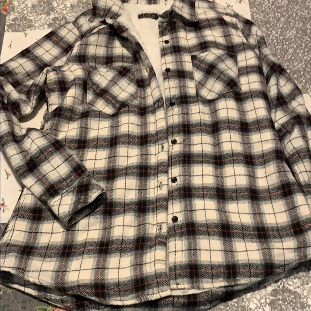 Fleece lined flannel